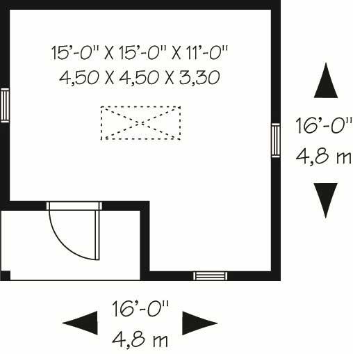 Floor Plan First Story of Specialty Plan #126-1078