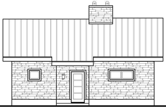 Home Plan Front Elevation of this 3-Bedroom,1759 Sq Ft Plan -126-1112