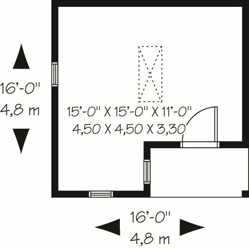 Floor Plan First Story of Specialty Plan #126-1166