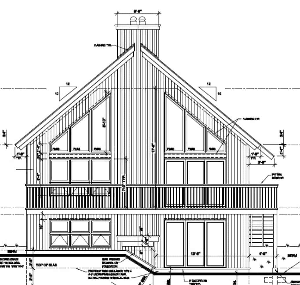 Home Plan Front Elevation of this 3-Bedroom,1077 Sq Ft Plan -126-1242