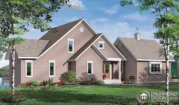 Home Plan Front Elevation of this 4-Bedroom,1916 Sq Ft Plan -126-1262