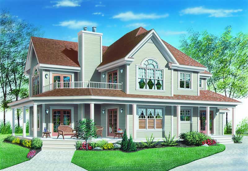Front View of this 3-Bedroom, 2350 Sq Ft Plan - 126-1286