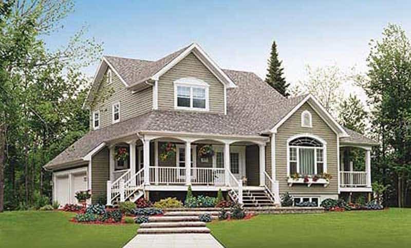 Front View of this 3-Bedroom,2257 Sq Ft Plan -126-1297