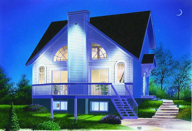 Front View of this 1-Bedroom, 1148 Sq Ft Plan - 126-1301
