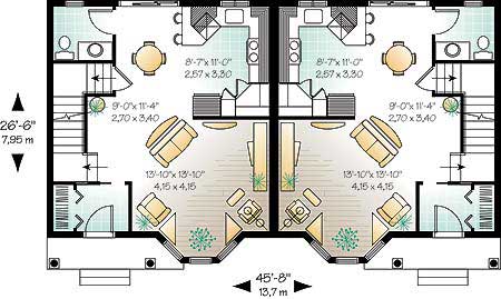 Floor Plan First Story of Contemporary Plan #126-1302