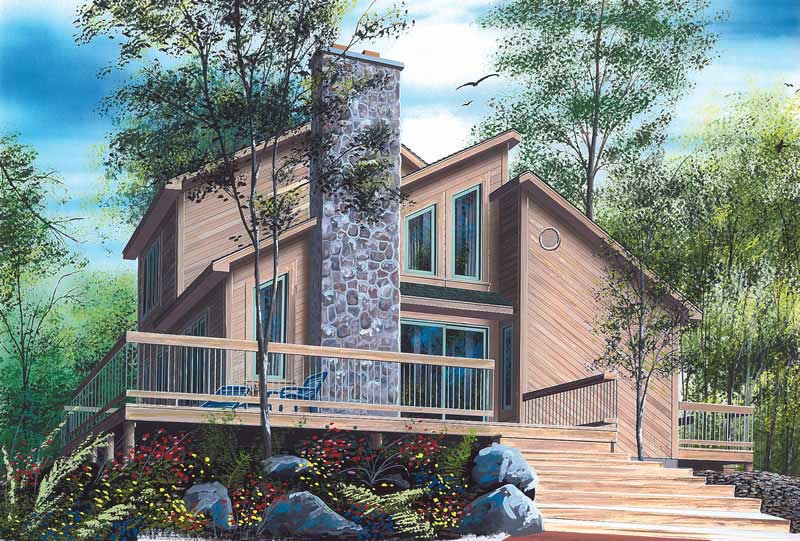 Front View of this 3-Bedroom, 1516 Sq Ft Plan - 126-1323
