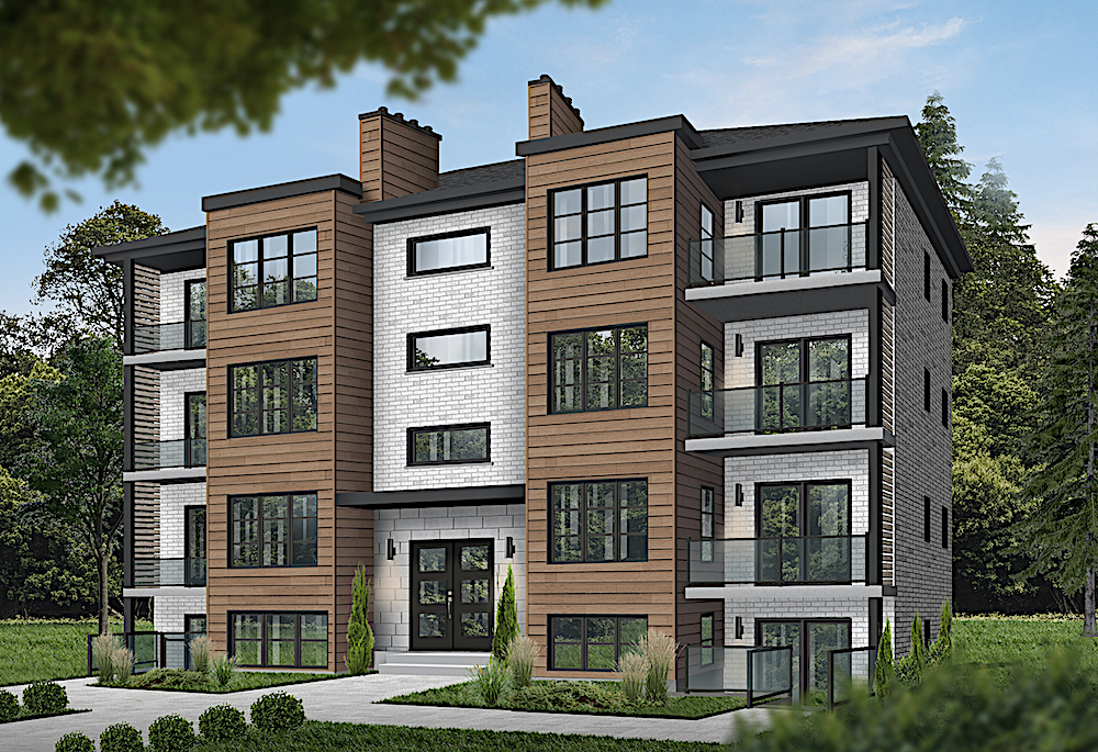 Front View of this 16-Bedroom, 7624 Sq Ft Plan - 126-1325