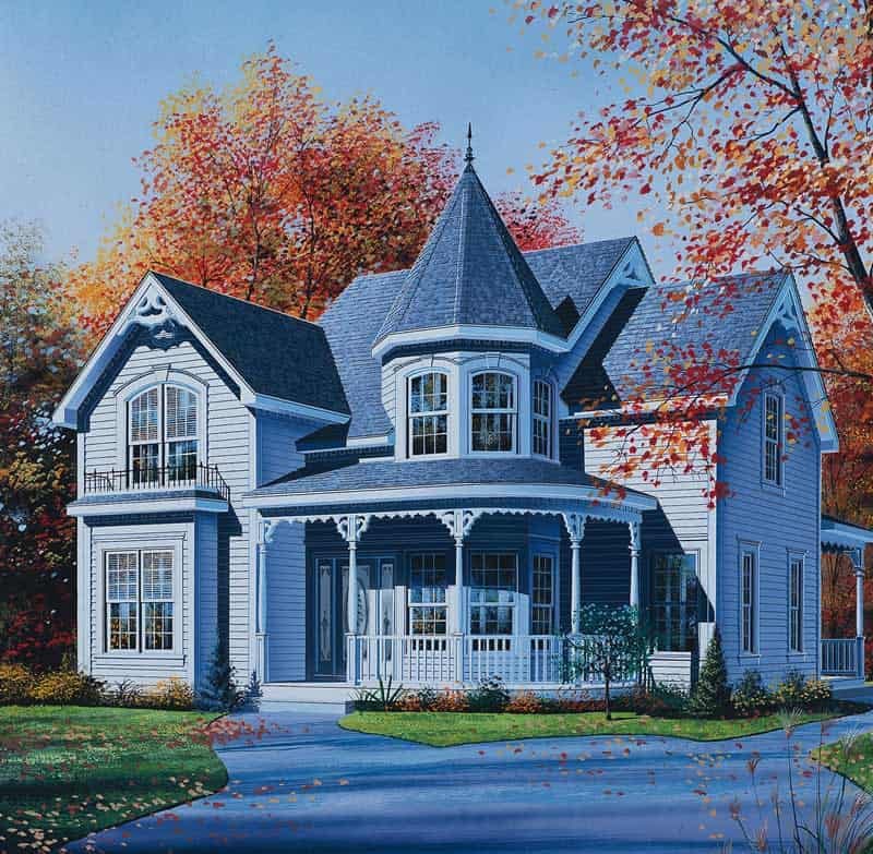 Victorian home (ThePlanCollection: Plan #126-1414)