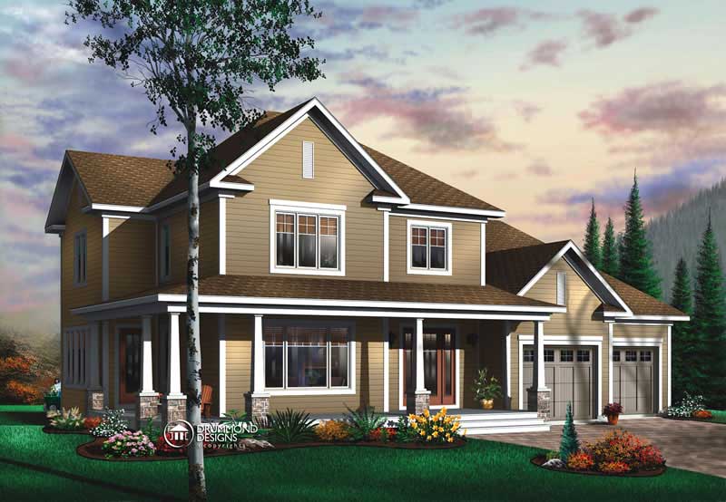 Contemporary home (ThePlanCollection: Plan #126-1415)