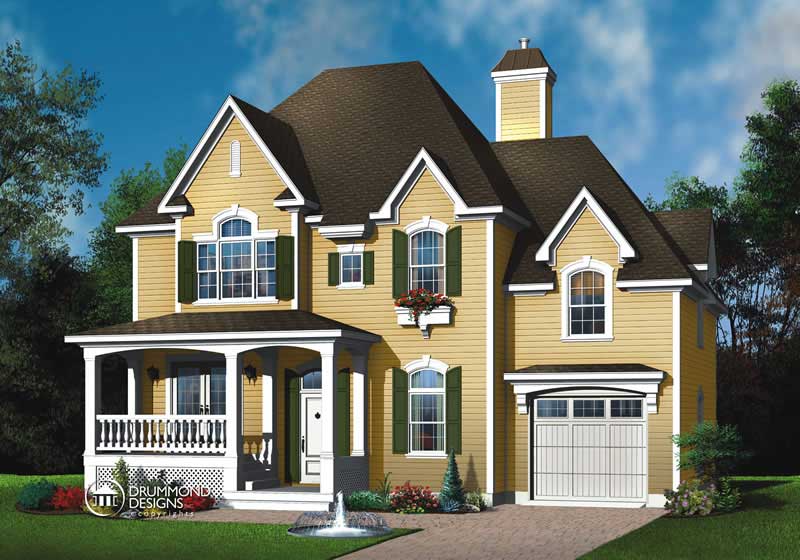 Contemporary home (ThePlanCollection: Plan #126-1427)