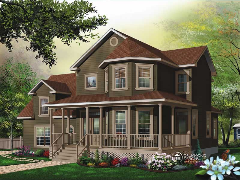 Front View of this 3-Bedroom, 2391 Sq Ft Plan - 126-1442