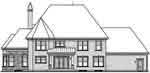 Home Plan Rear Elevation of this 3-Bedroom,3631 Sq Ft Plan -126-1445