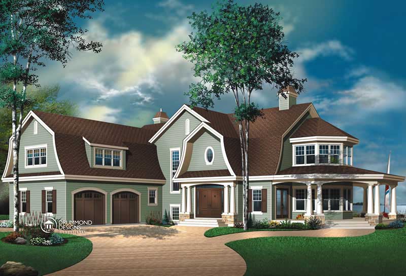Traditional home (ThePlanCollection: Plan #126-1446)