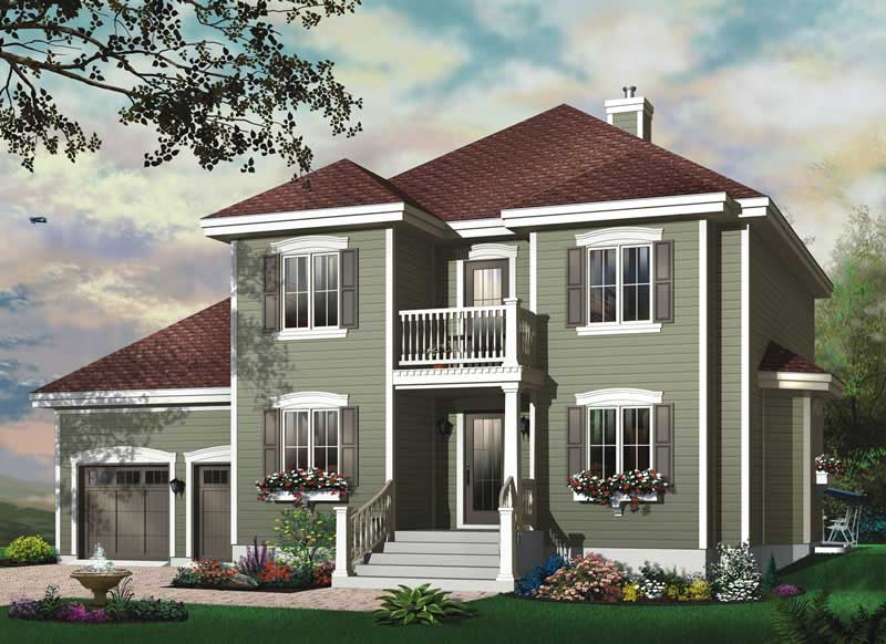 Contemporary home (ThePlanCollection: Plan #126-1568)