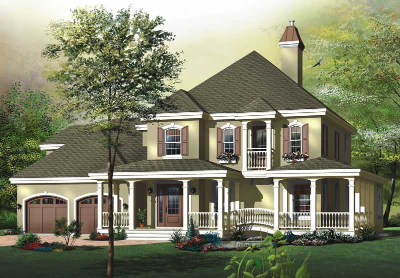 Country home (ThePlanCollection: Plan #126-1570)