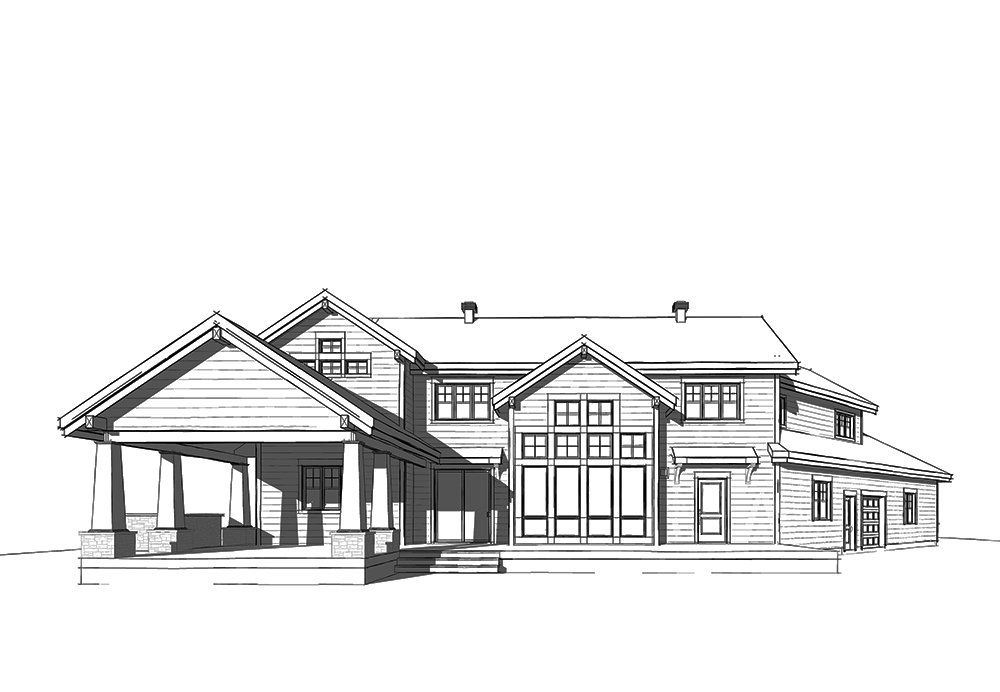 Front View of this 5-Bedroom, 3753 Sq Ft Plan - 126-1831