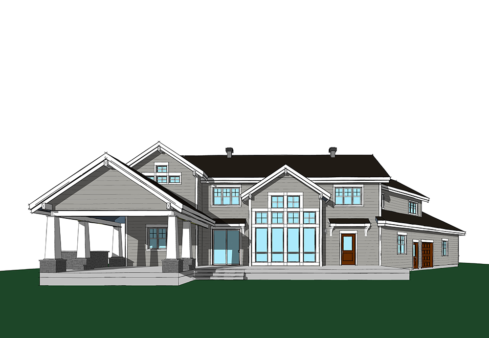 Front View of this 5-Bedroom, 3753 Sq Ft Plan - 126-1831