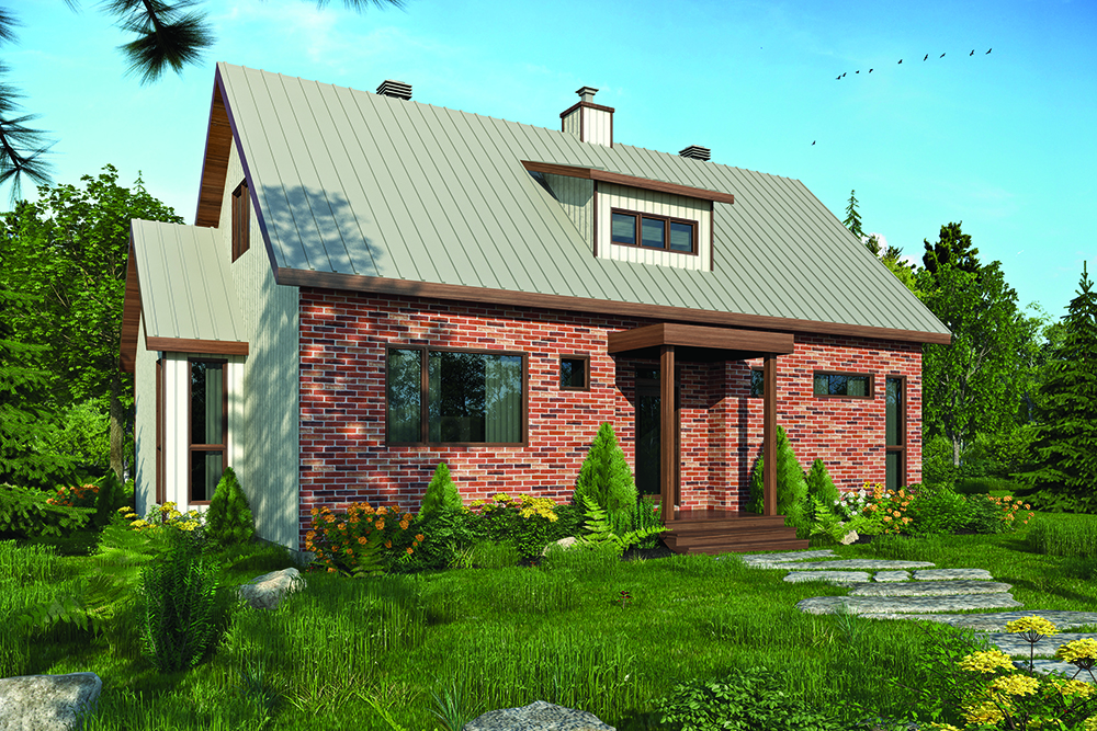 Transitional home (ThePlanCollection: Plan #126-1833)