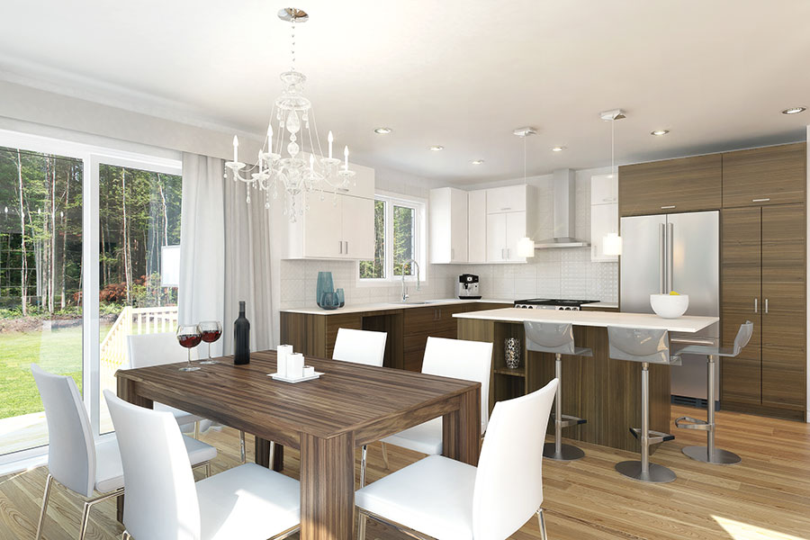 Kitchen: Breakfast Nook of this 3-Bedroom, 1513 Sq Ft Plan - 126-1837