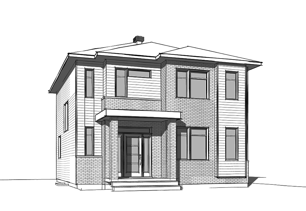 Front View of this 3-Bedroom, 1730 Sq Ft Plan - 126-1848
