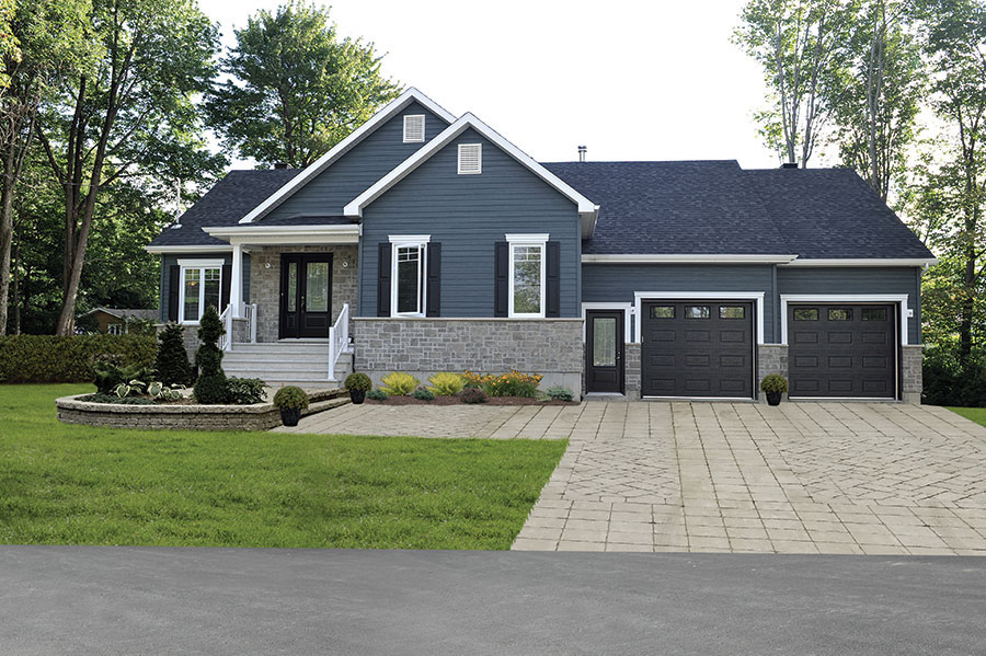 Color photograph of Craftsman home plan (ThePlanCollection: House Plan #126-1864)