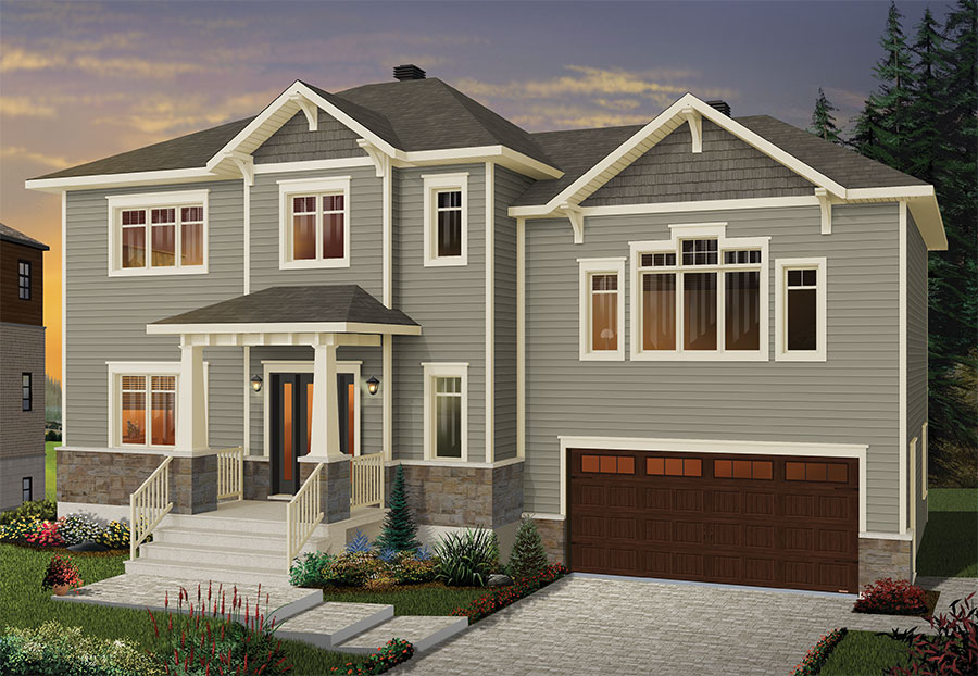 Front View of this 4-Bedroom, 2166 Sq Ft Plan - 126-1887