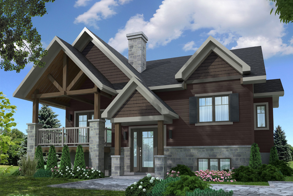 Contemporary home (ThePlanCollection: Plan #126-1907)