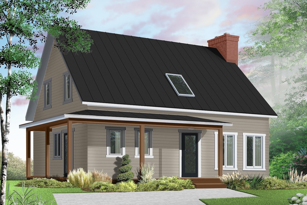 Left Side View of this 3-Bedroom, 1772 Sq Ft Plan - 126-1909