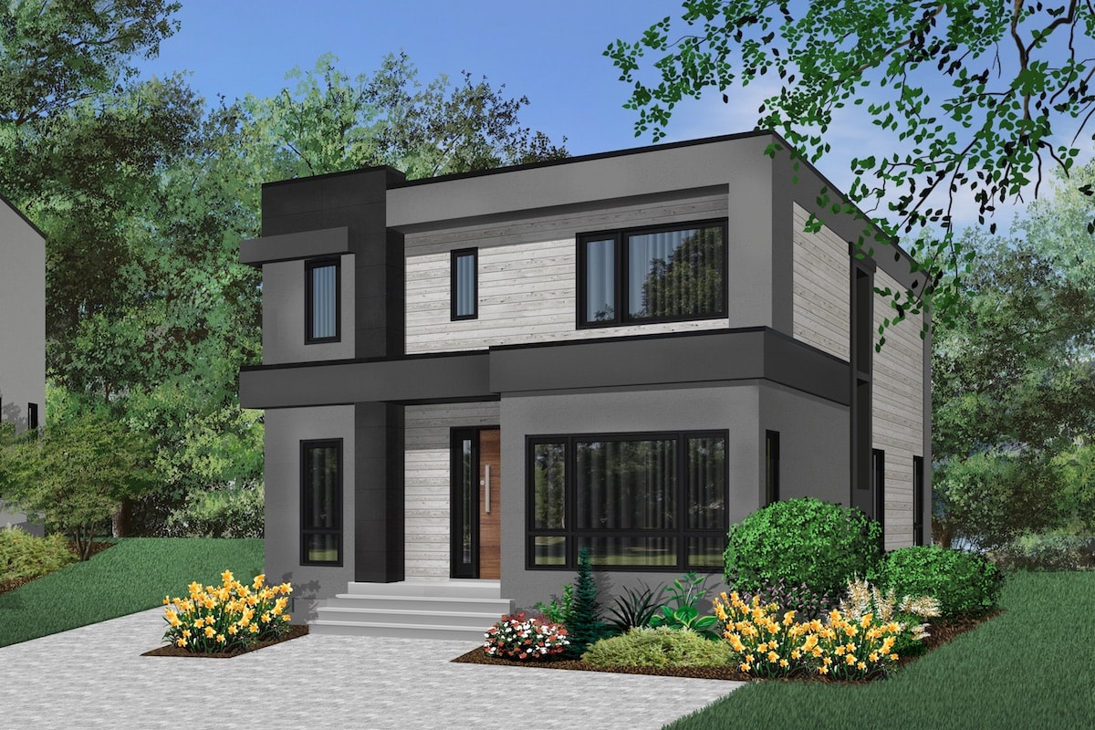 Right Side View of this 3-Bedroom, 2063 Sq Ft Plan - 126-1914
