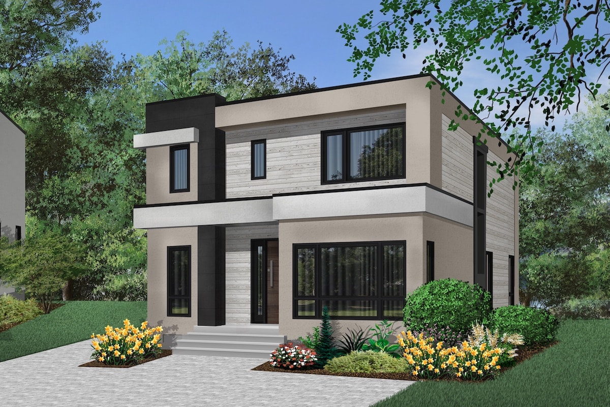 Right Side View of this 3-Bedroom, 2063 Sq Ft Plan - 126-1914
