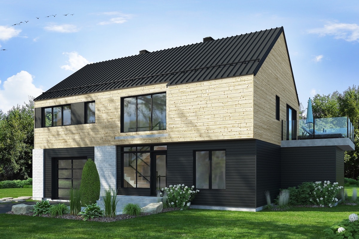 Left Side View of this 3-Bedroom, 2006 Sq Ft Plan - 126-1915