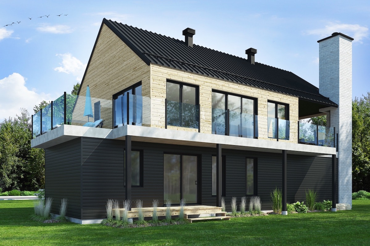 Right Side View of this 3-Bedroom, 2006 Sq Ft Plan - 126-1915