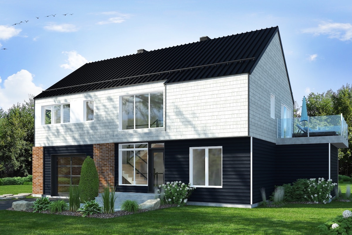 Left Side View of this 3-Bedroom, 2006 Sq Ft Plan - 126-1915
