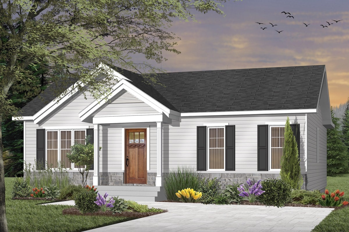Craftsman home (ThePlanCollection: Plan #126-1919)