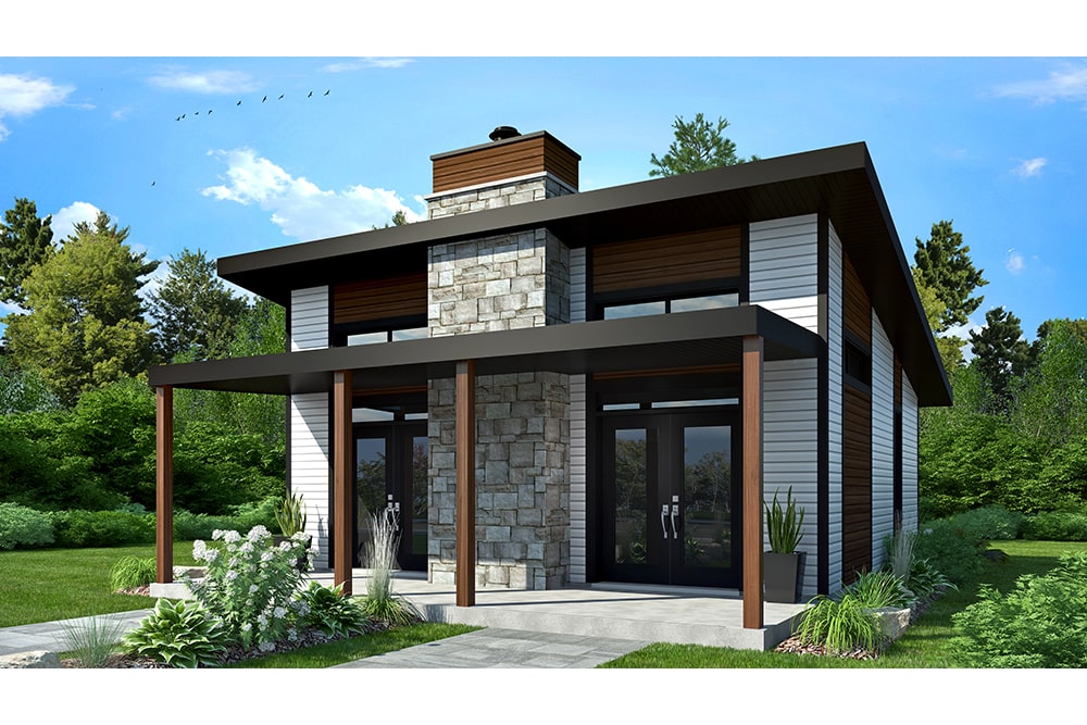 Vacation Style Home (ThePlanCollection: Plan #126-1936)