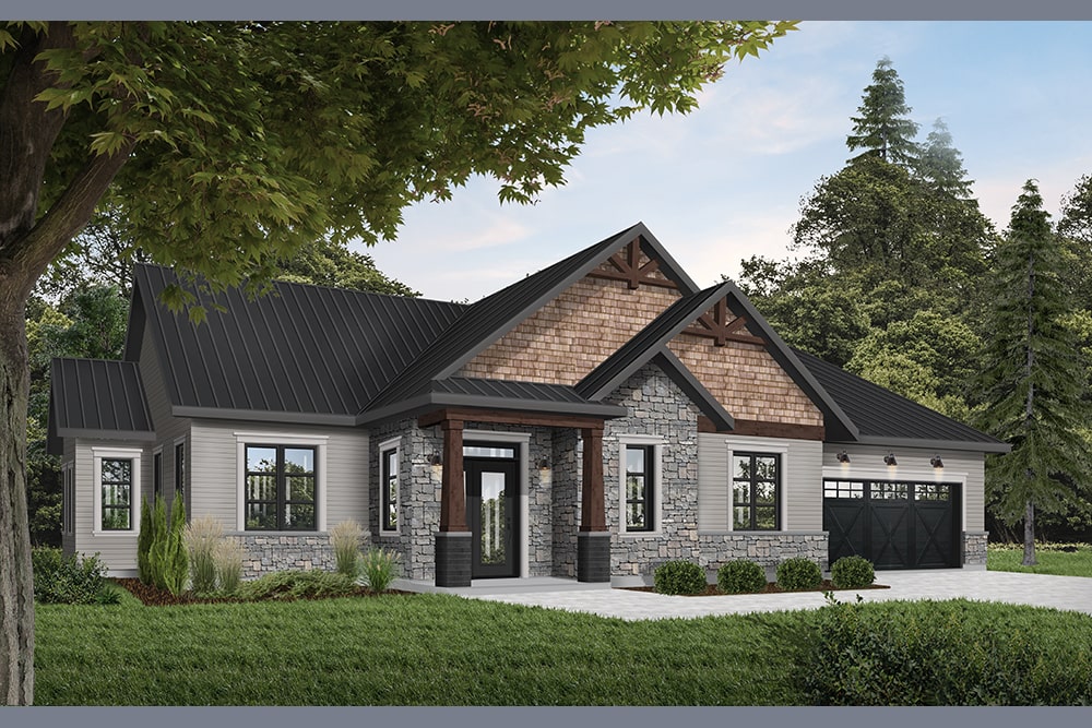 Front View of this 3-Bedroom, 1858 Sq Ft Plan - 126-1948
