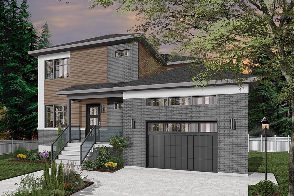 Front View of this 3-Bedroom, 2105 Sq Ft Plan - 126-1952