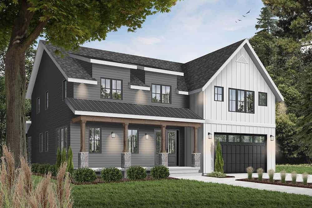 Front View of this 5-Bedroom, 3497 Sq Ft Plan - 126-1964