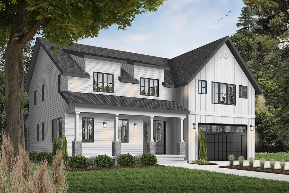 Front View of this 5-Bedroom, 3497 Sq Ft Plan - 126-1964