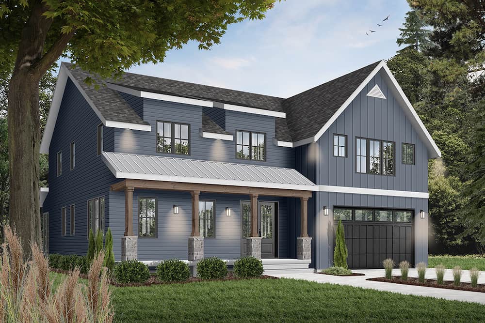 Front View of this 5-Bedroom, 3497 Sq Ft Plan - 126-1964