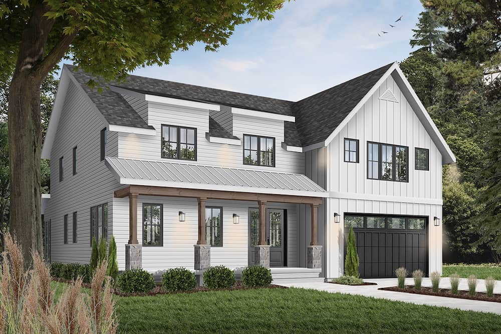 Front View of this 5-Bedroom, 3497 Sq Ft Plan - 126-1964