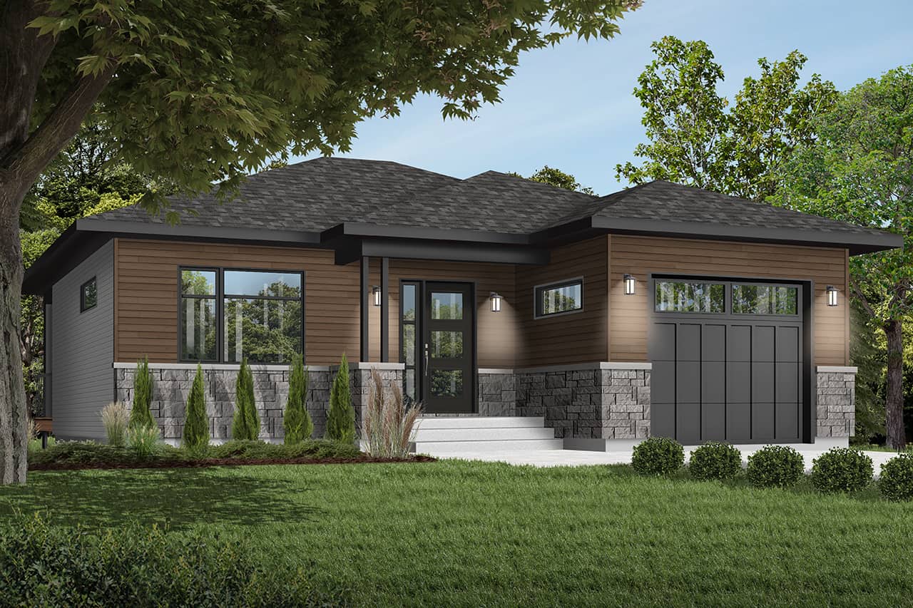Front View of this 2-Bedroom, 1339 Sq Ft Plan - 126-1965