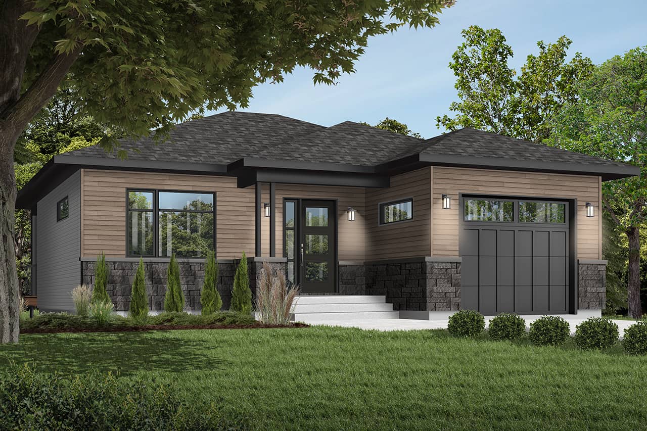 Front View of this 2-Bedroom, 1339 Sq Ft Plan - 126-1965