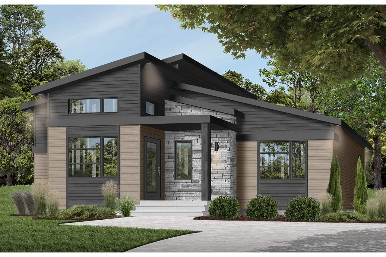 Front View of this 1-Bedroom, 1212 Sq Ft Plan - 126-1966