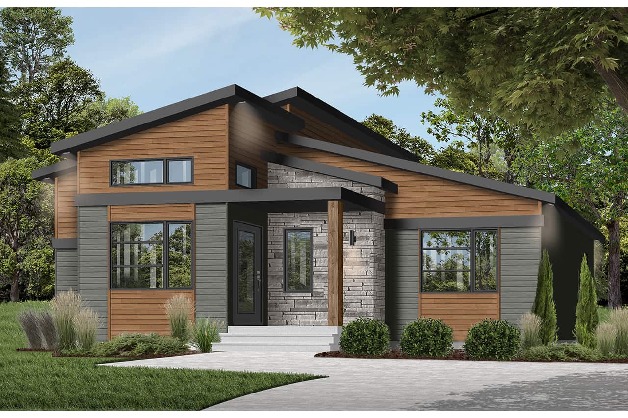 Front View of this 1-Bedroom, 1212 Sq Ft Plan - 126-1966