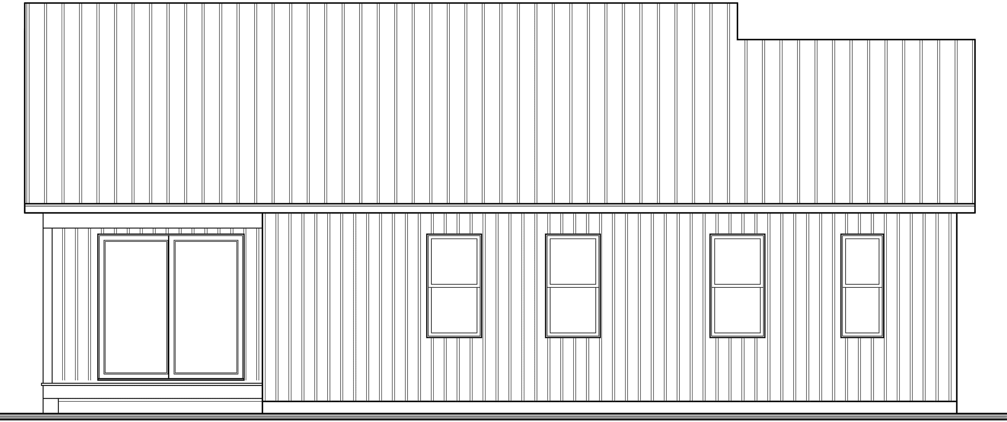 Home Plan Rear Elevation of this 2-Bedroom,1604 Sq Ft Plan -126-1967