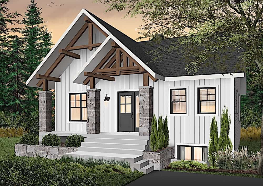 Front View of this 3-Bedroom, 1920 Sq Ft Plan - 126-1969