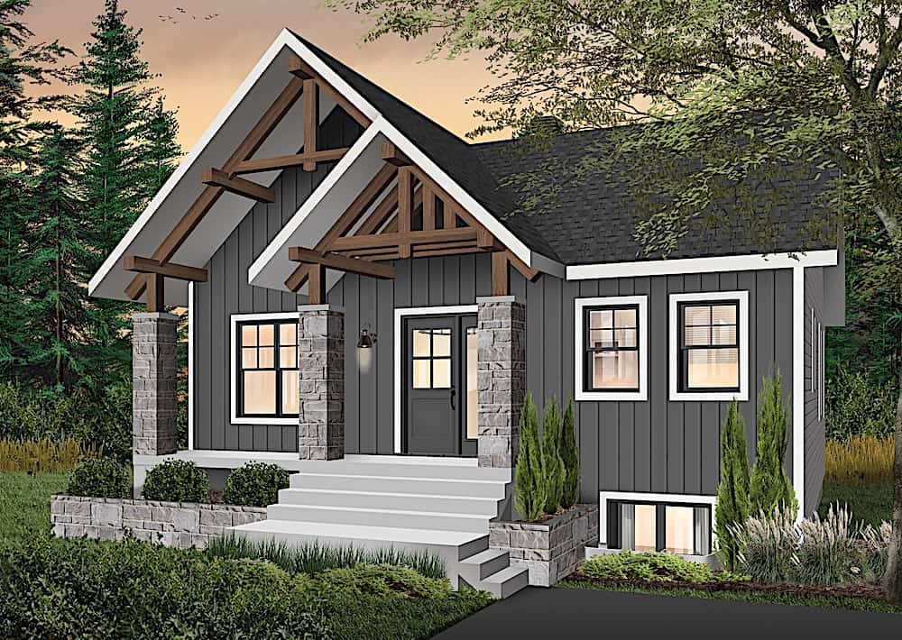 Front View of this 3-Bedroom, 1920 Sq Ft Plan - 126-1969