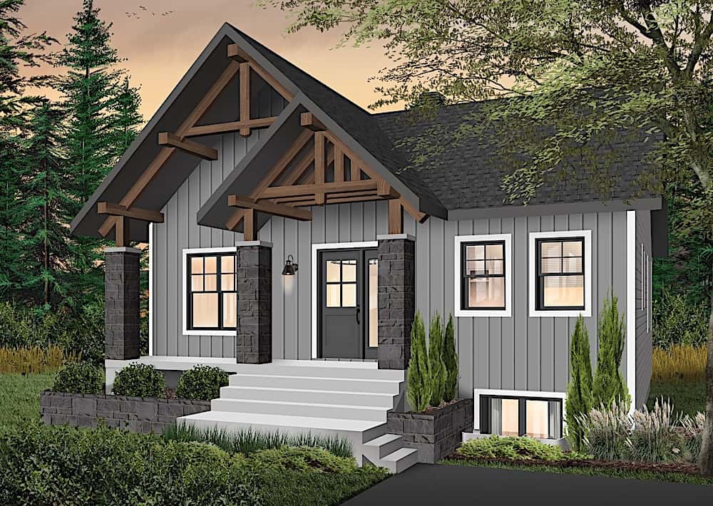Front View of this 3-Bedroom, 1920 Sq Ft Plan - 126-1969