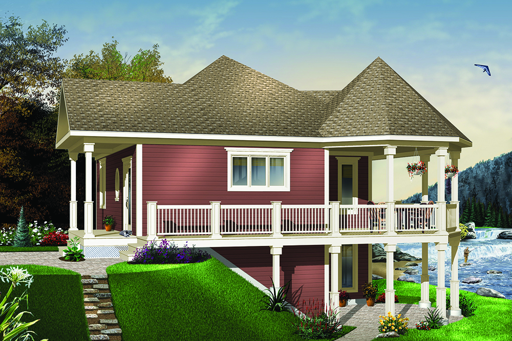 Cottage home (ThePlanCollection: Plan #126-1971)